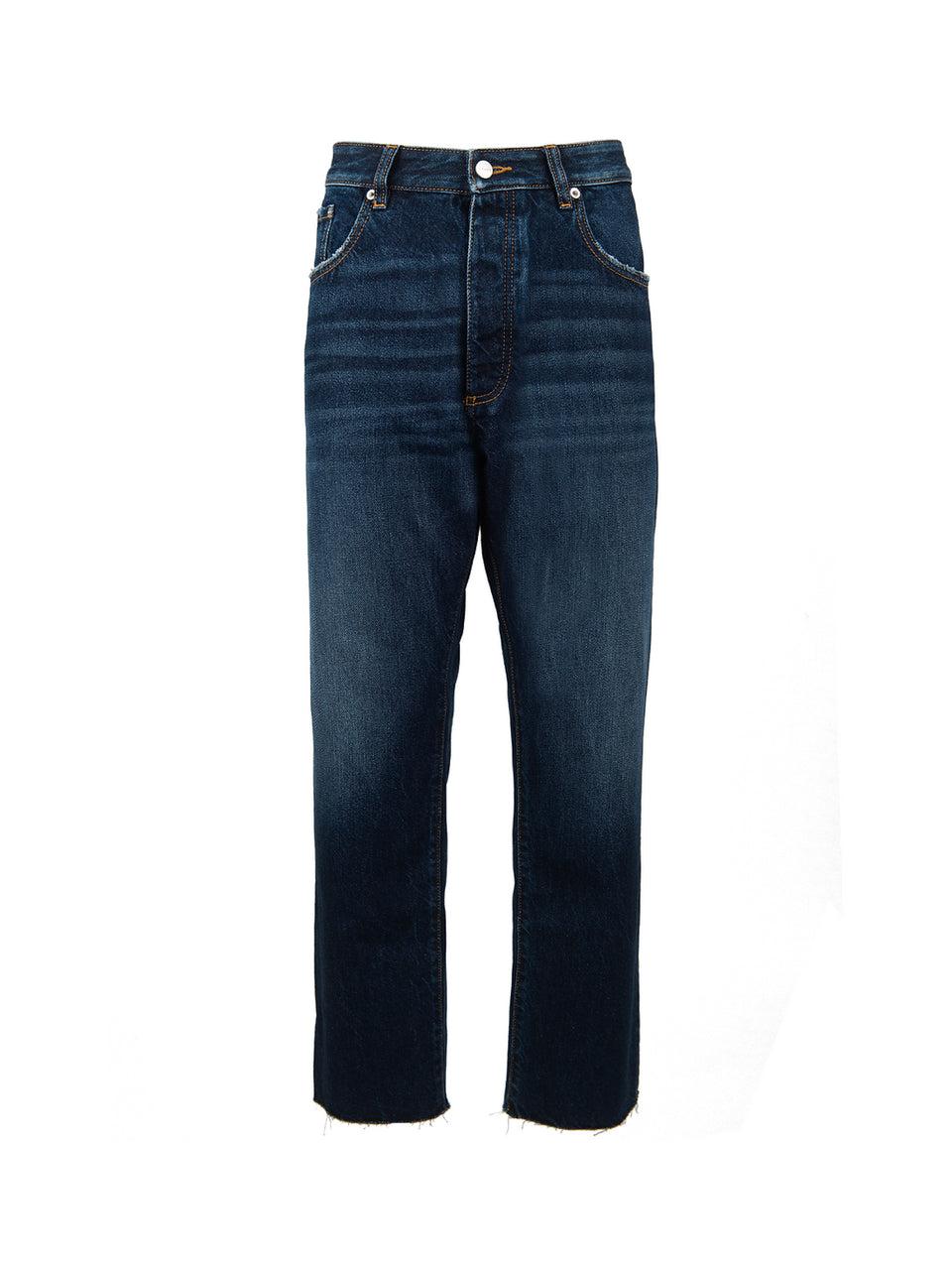 ICON DENIM Jeans Josh con Orlo Sfrangiato Blu Sottocosto
