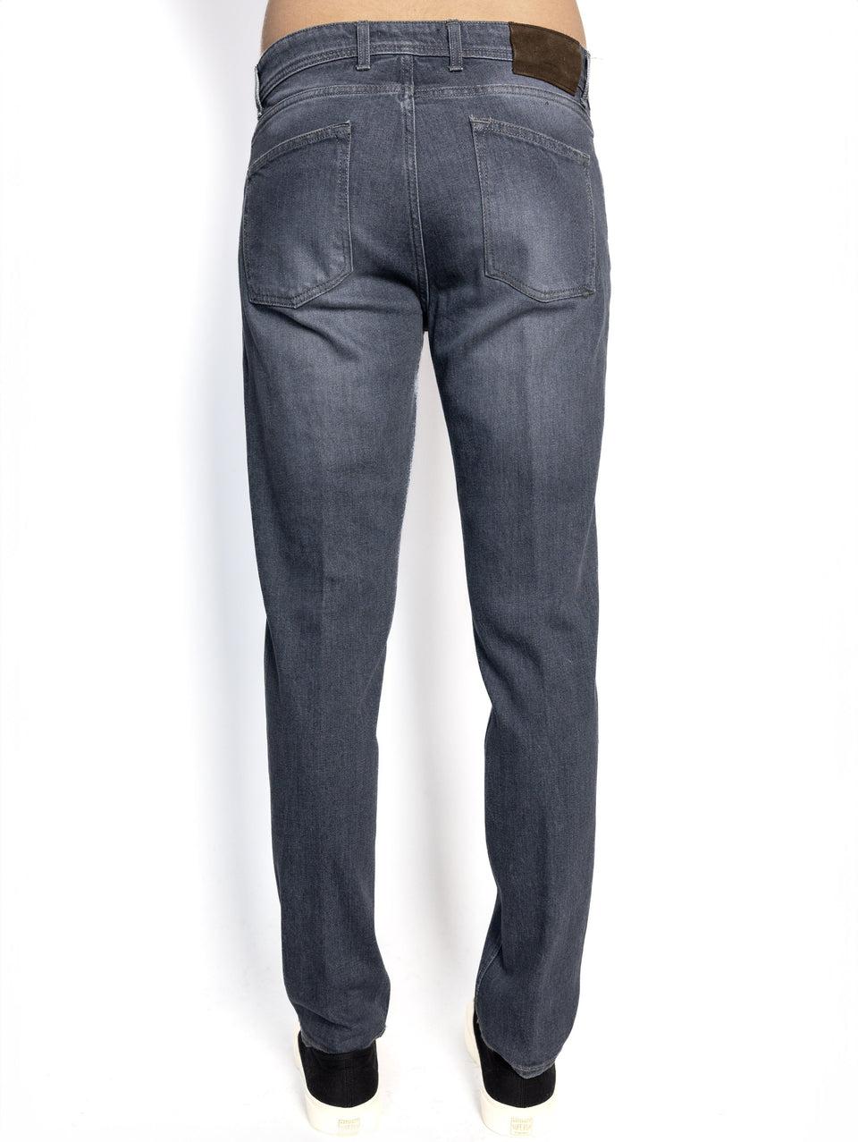 BRIGLIA 1949 Pantaloni in Denim Elasticizzato Grigio Online