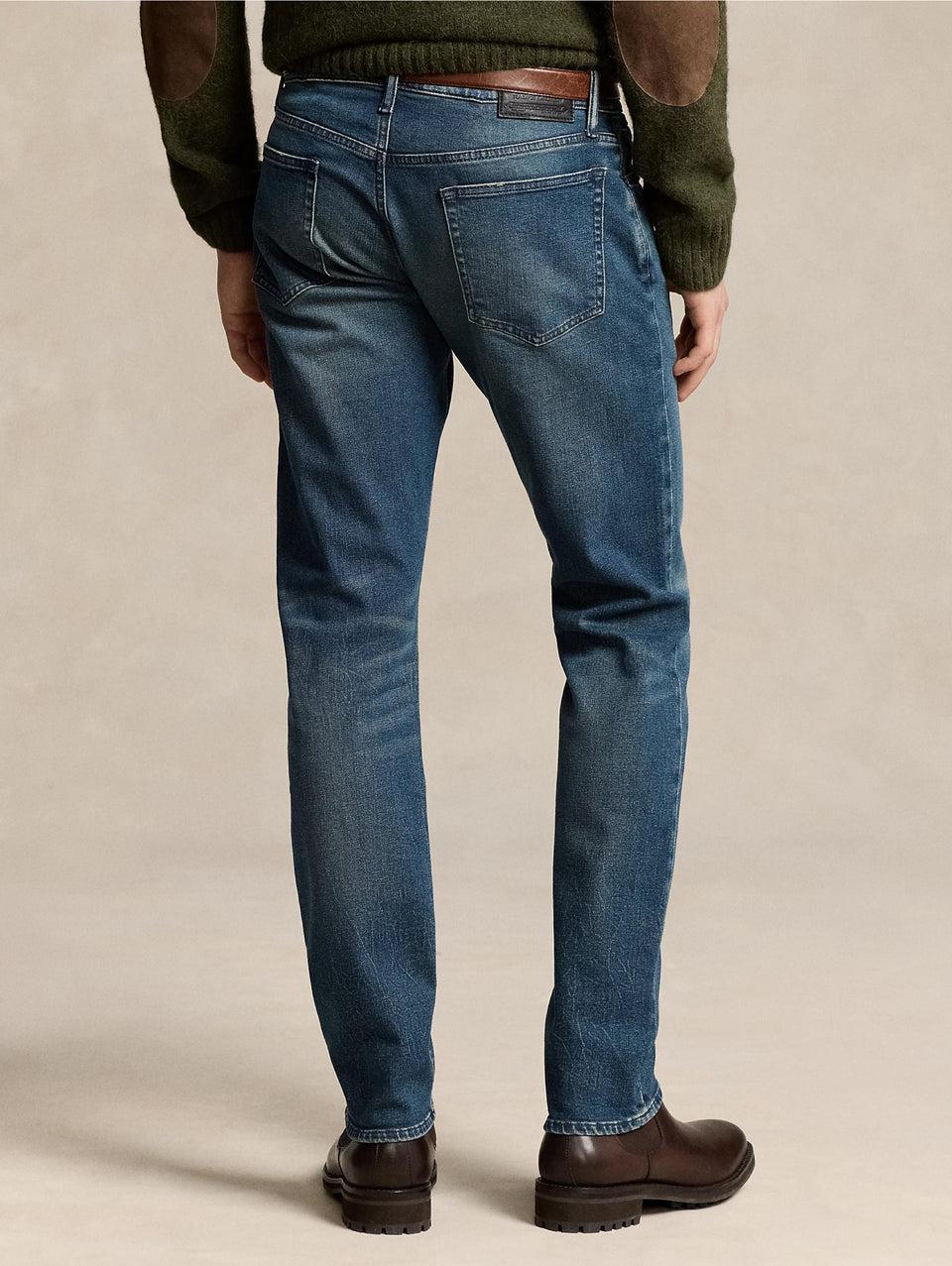RALPH LAUREN Jeans Sullivan in Cotone Stretch Blu In Vendita