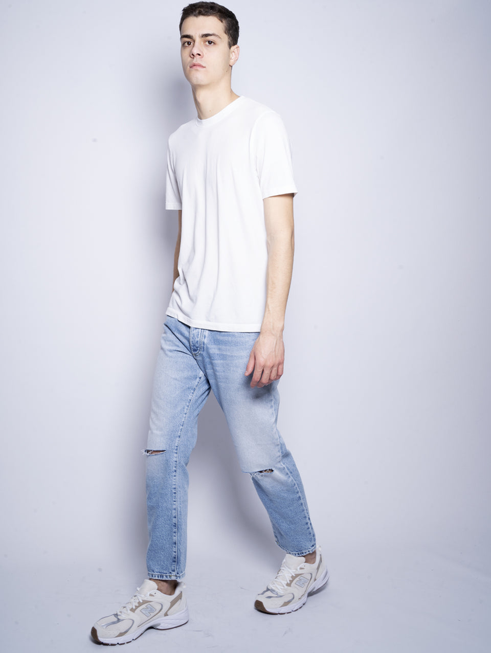 ICON DENIM Jeans Josh Gamba Dritta con Tagli Blu Offerte