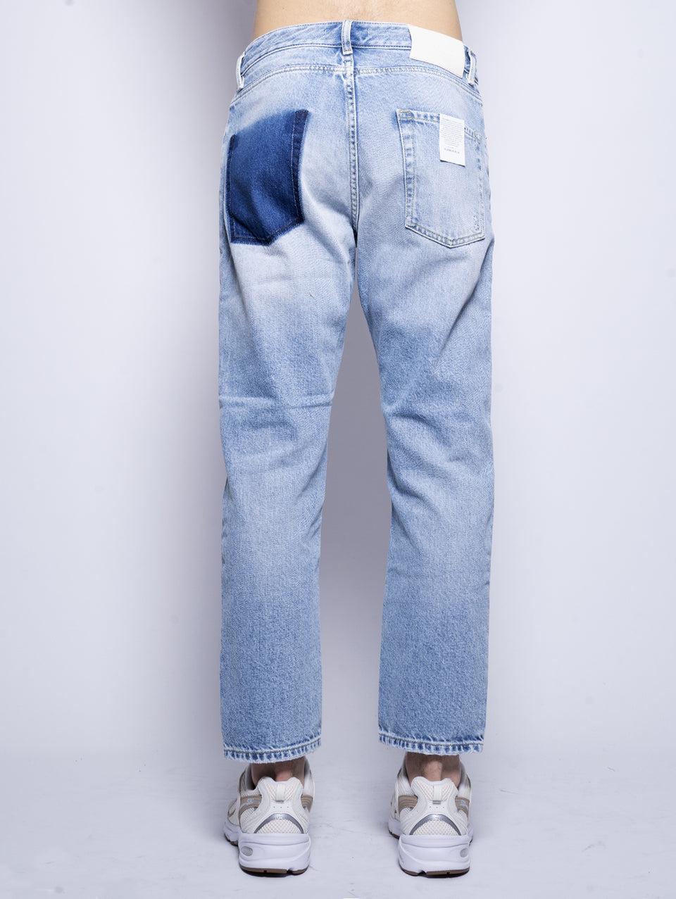 ICON DENIM Jeans Josh Gamba Dritta con Tagli Blu Offerte