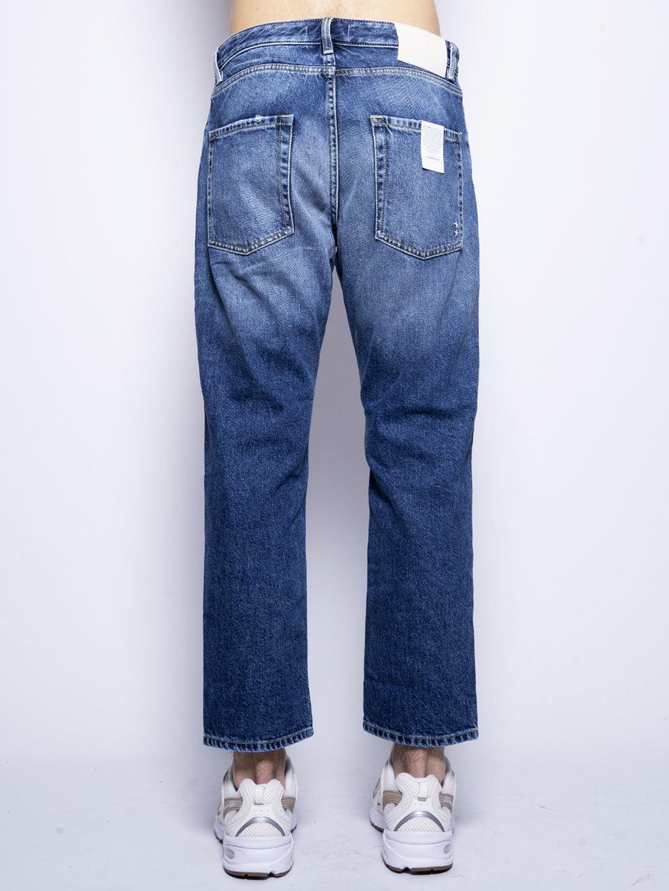 ICON DENIM Jeans Josh Gamba Dritta Blu Saldi Di Fabbrica