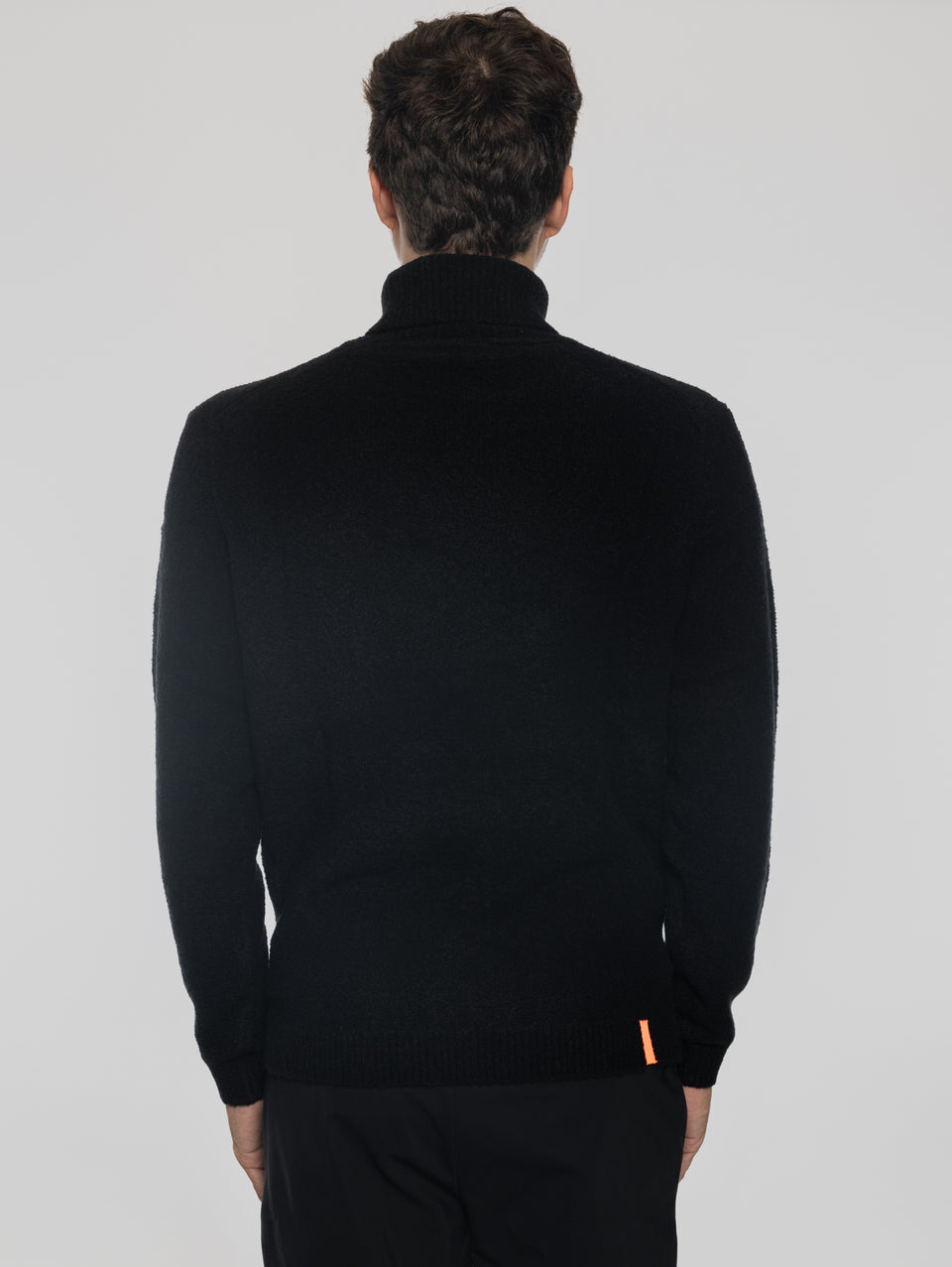 RRD Maglia Dolcevita in Lana Bouclé Nero 2025