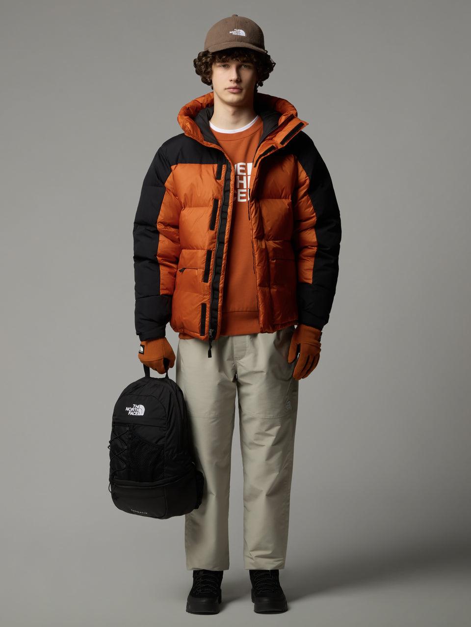 THE NORTH FACE Piumino con Cappuccio Color Block Himalayan Terra/Nero Economico