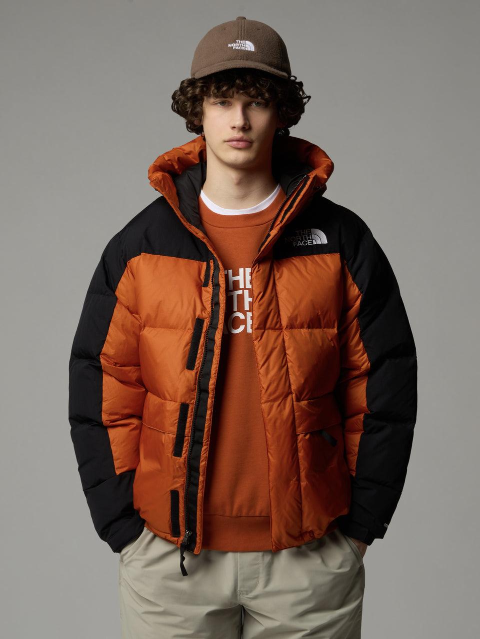 THE NORTH FACE Piumino con Cappuccio Color Block Himalayan Terra/Nero Economico
