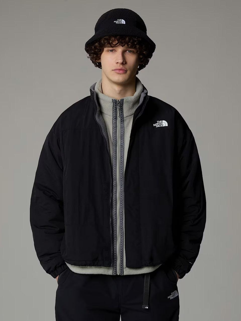 THE NORTH FACE Giacca da Uomo in Pile Reversibile Yumiori Grigio/Nero In Vendita
