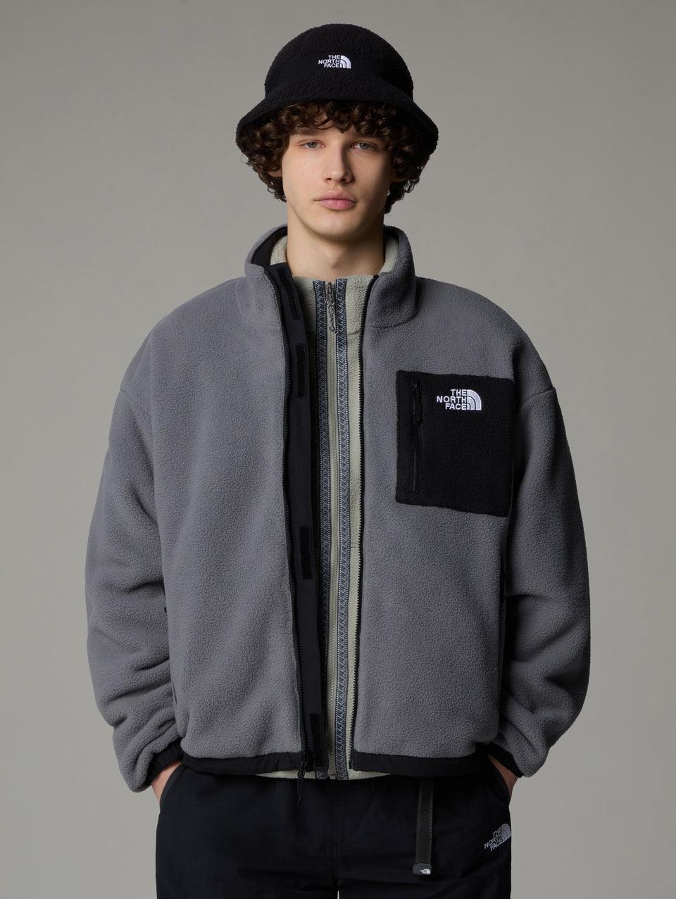 THE NORTH FACE Giacca da Uomo in Pile Reversibile Yumiori Grigio/Nero In Vendita