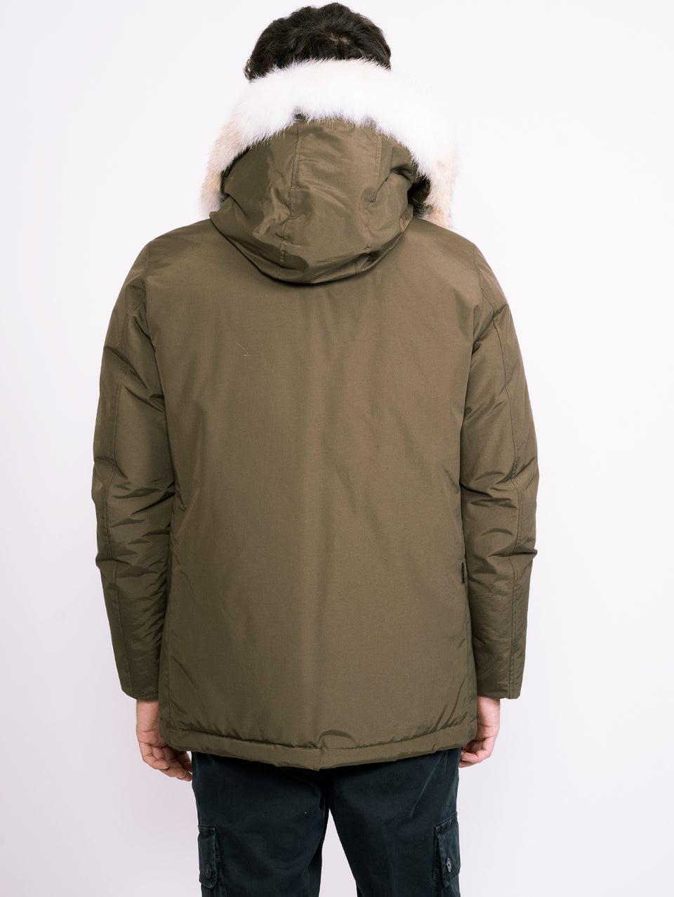 WOOLRICH Giaccone Anorak in Ramar Verde Vendite Flash