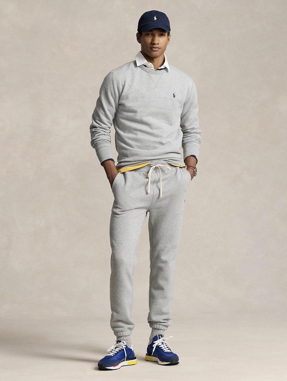 RALPH LAUREN Pantaloni Joggers in Misto Cotone Grigio 2025