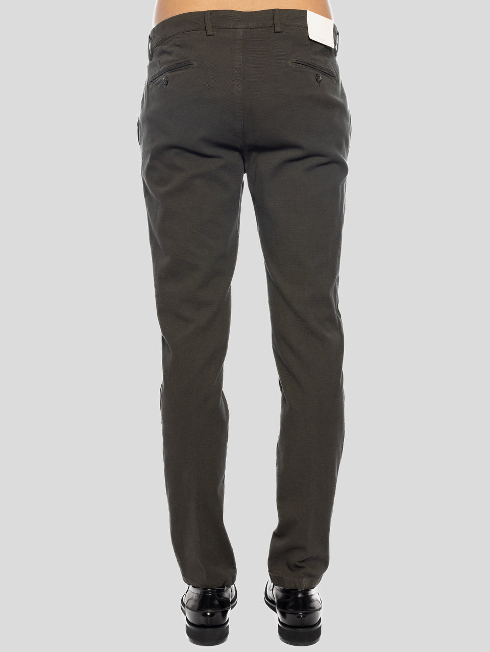 BRIGLIA 1949 Pantaloni Slim in Cotone Armaturato Verde 2025