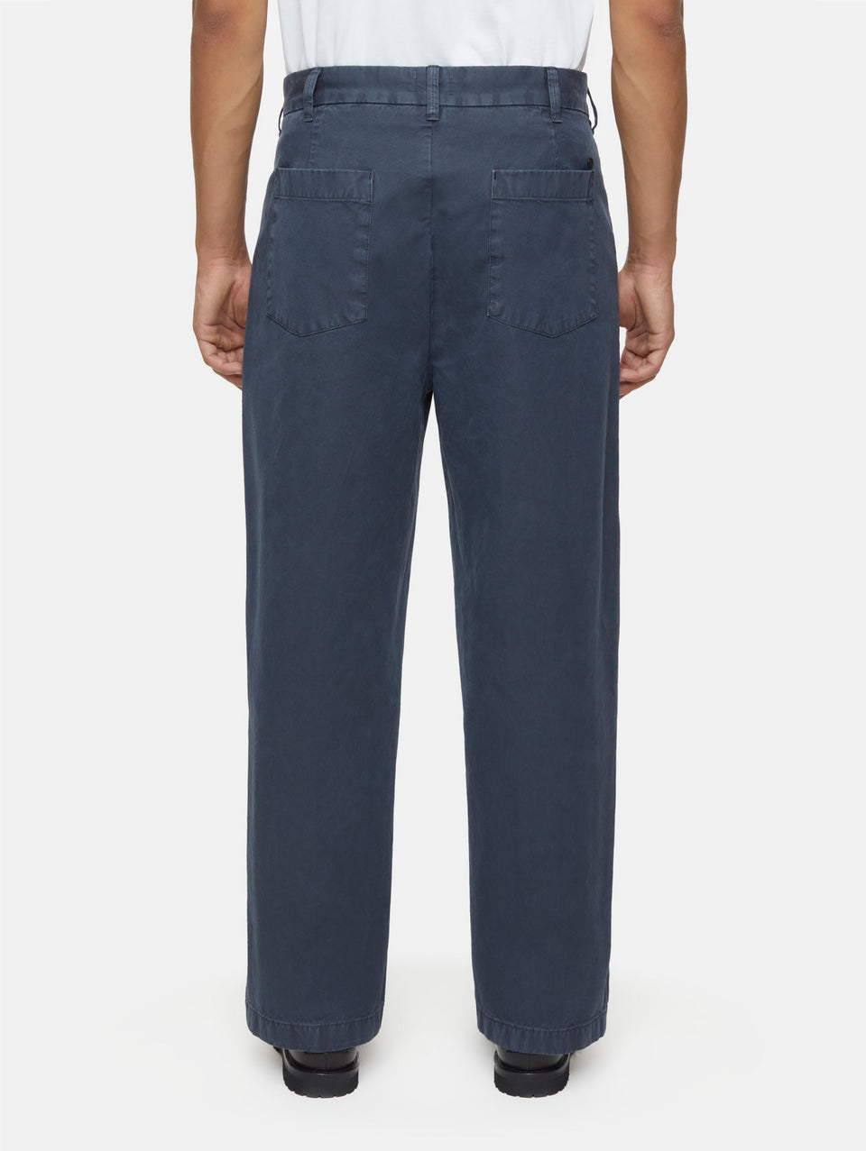 CLOSED Pantaloni Ampi con Pences Blu Fumo Vendita