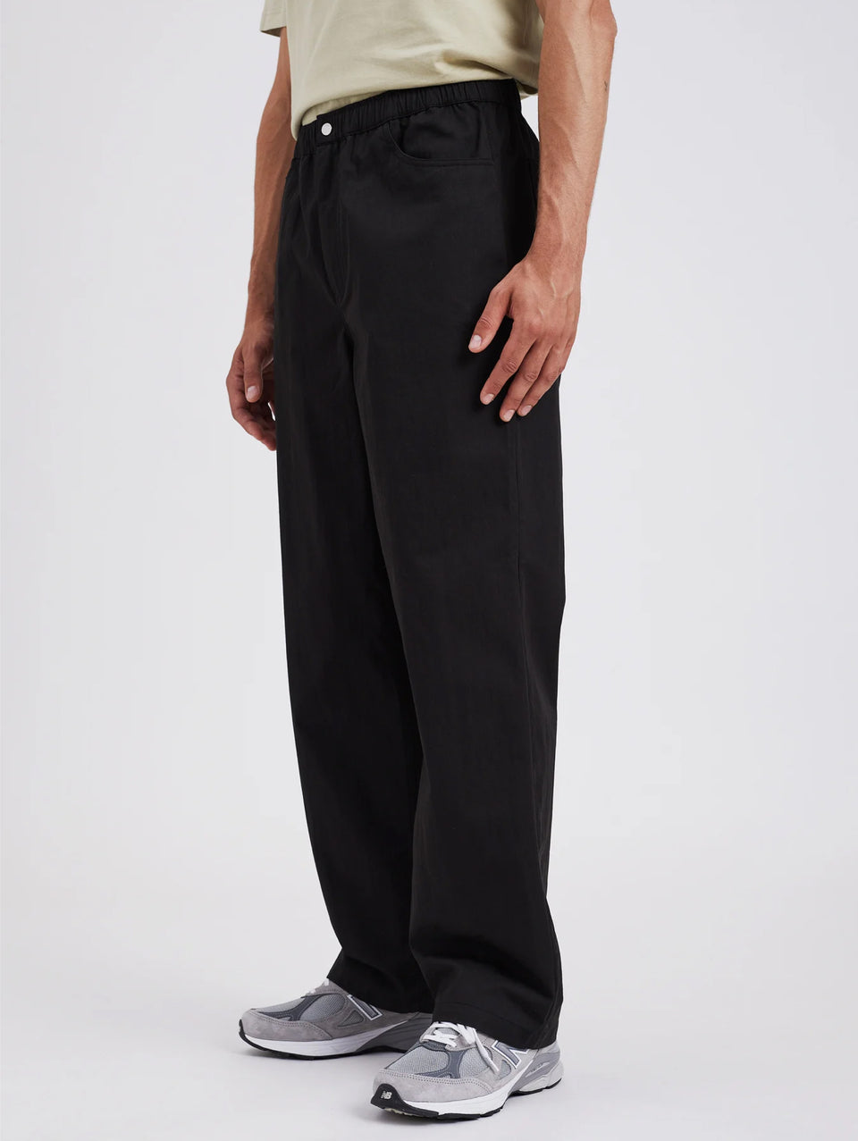 NORSE PROJECTS Pantaloni con Coulisse in Micro Twill Nero Promozione