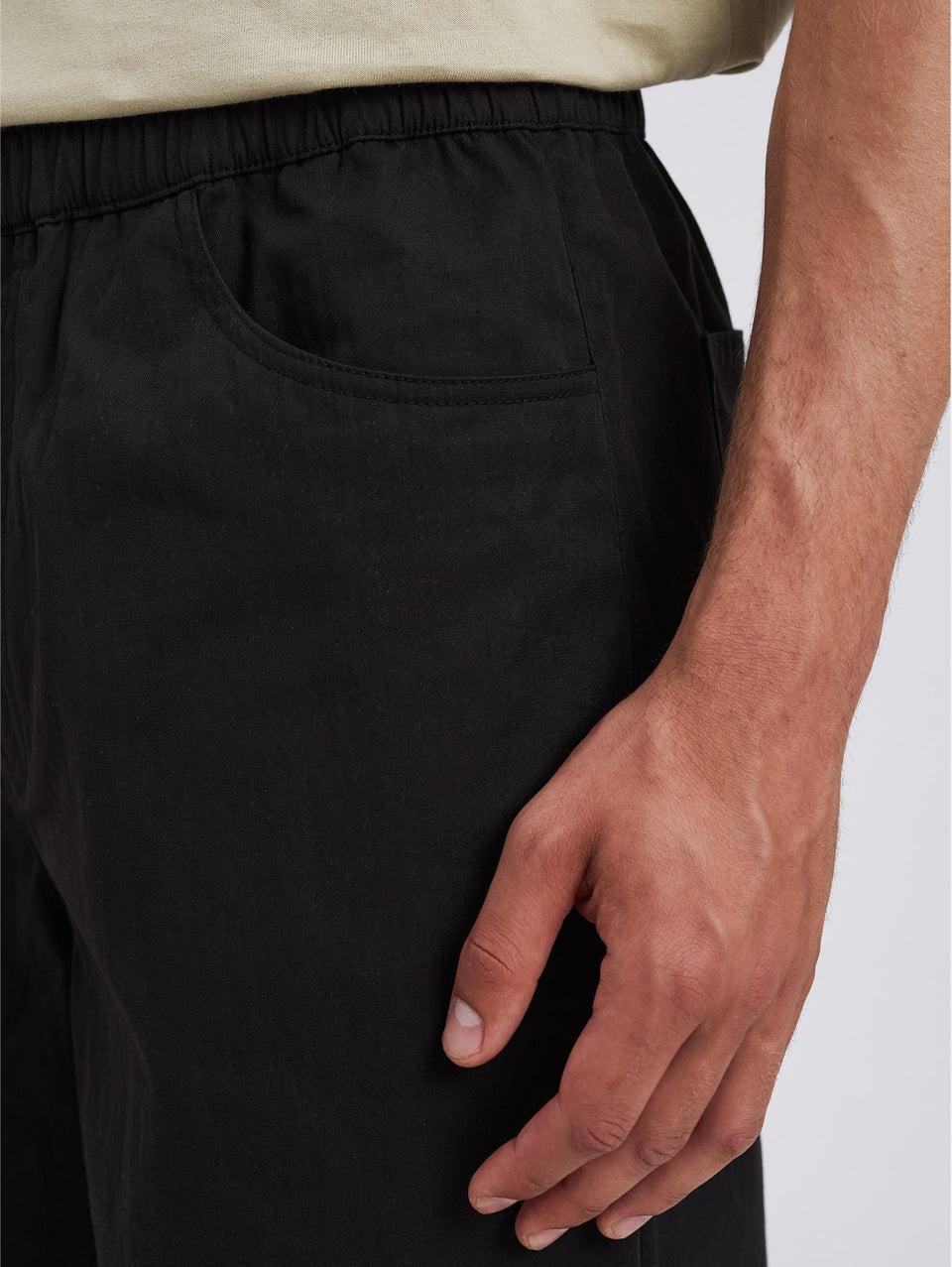 NORSE PROJECTS Pantaloni con Coulisse in Micro Twill Nero Promozione