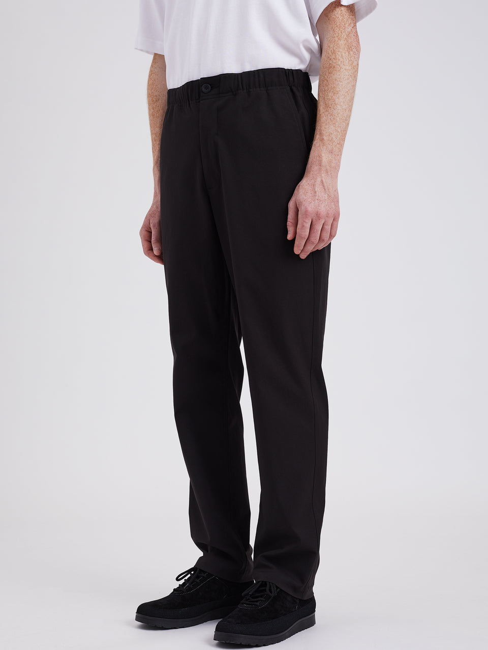 NORSE PROJECTS Pantaloni in Solotex con Elastico in Vita Nero Pezzi Unici