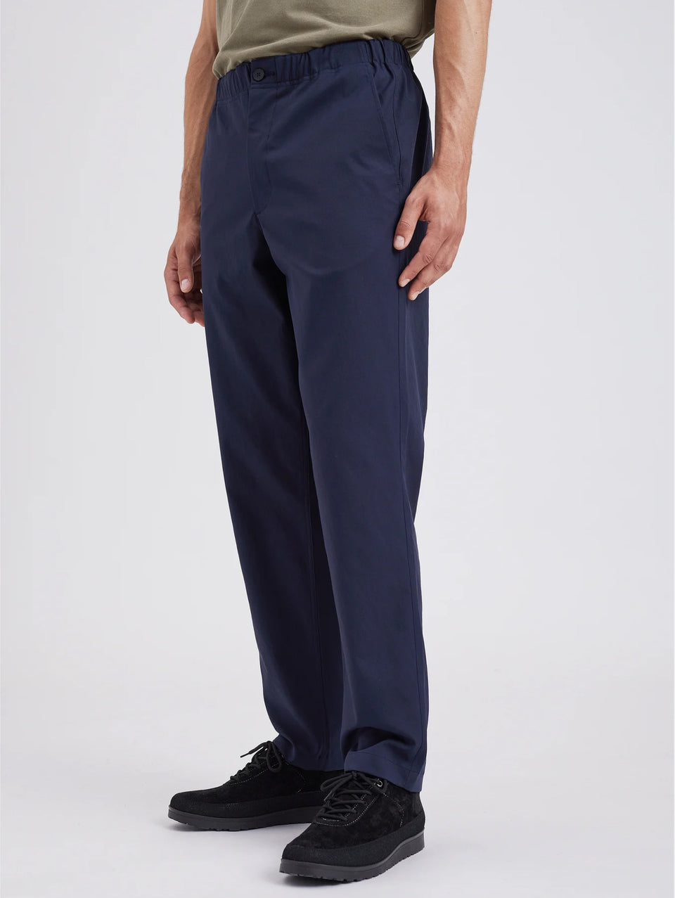 NORSE PROJECTS Pantaloni in Solotex con Elastico in Vita Blu Soddisfazione Garantita