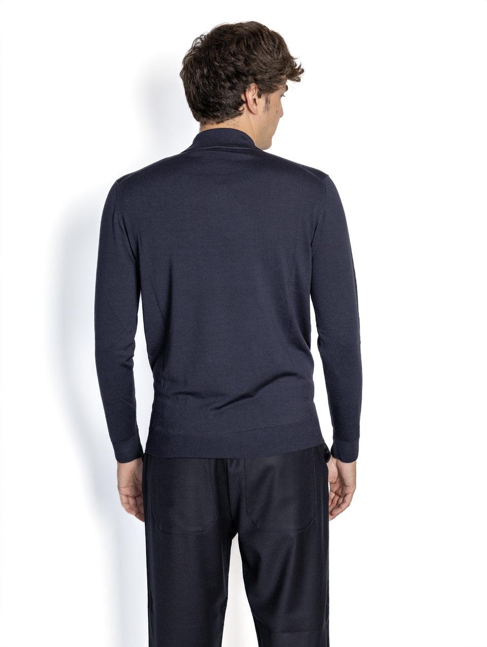 BARENA VENEZIA Polo in Maglia Blu Affare Del Giorno