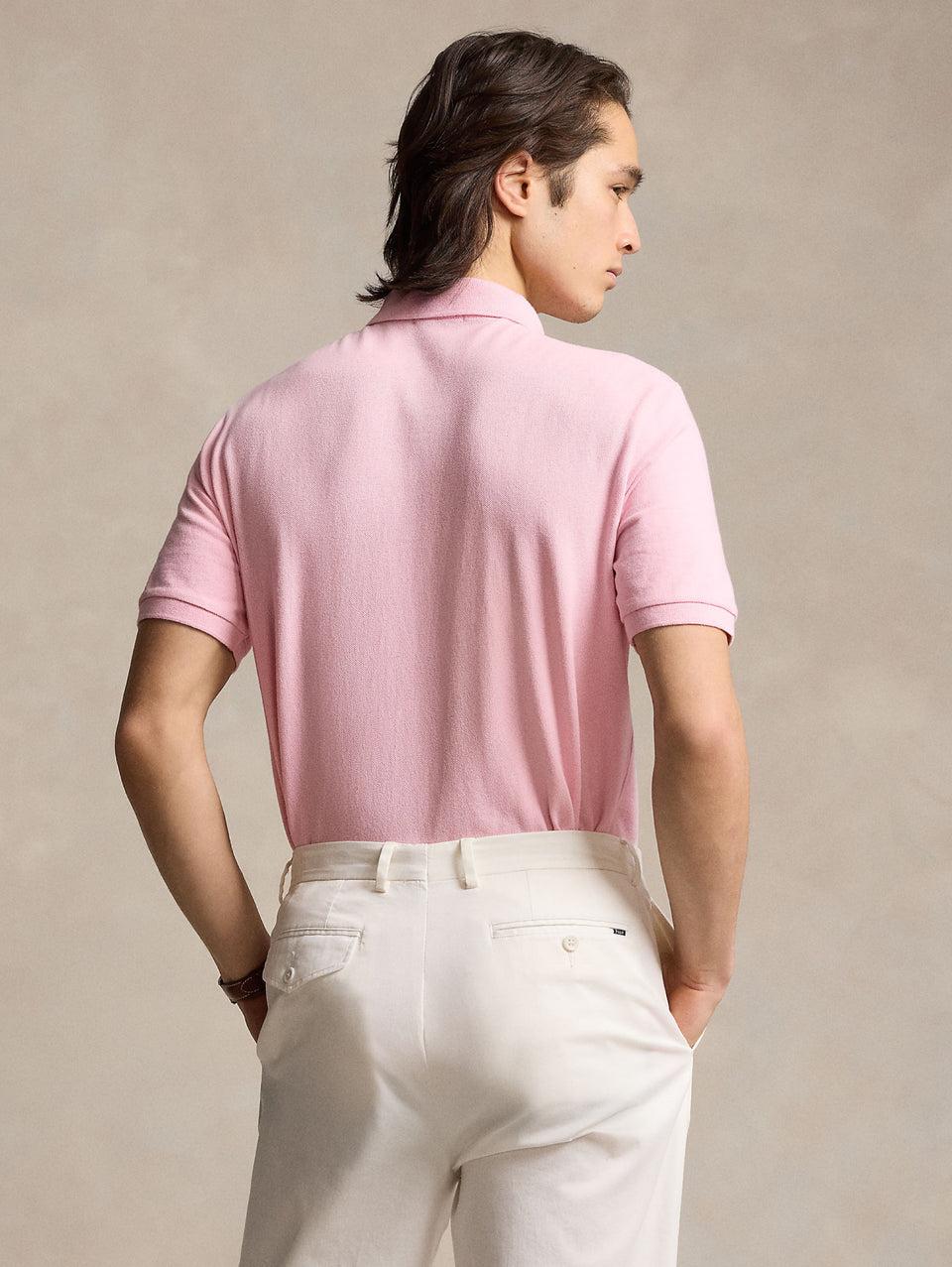 RALPH LAUREN Polo in Mesh Slim Fit Rosa Presa