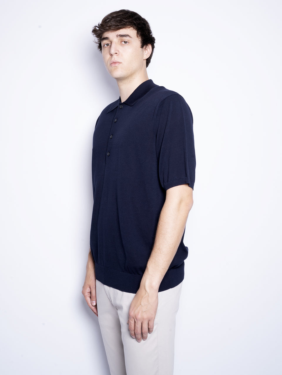CLOSED Polo in Cotone Extrafine Blu Notte Offerta