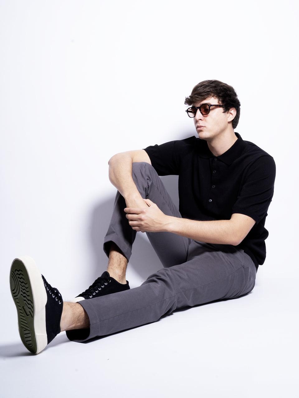 CLOSED Polo in Cotone Extrafine Nero Economico