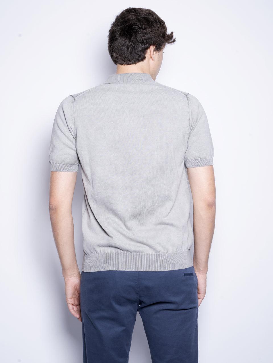 ALPHA STUDIO Polo in Cotone Tinto in Capo Salvia Saldi