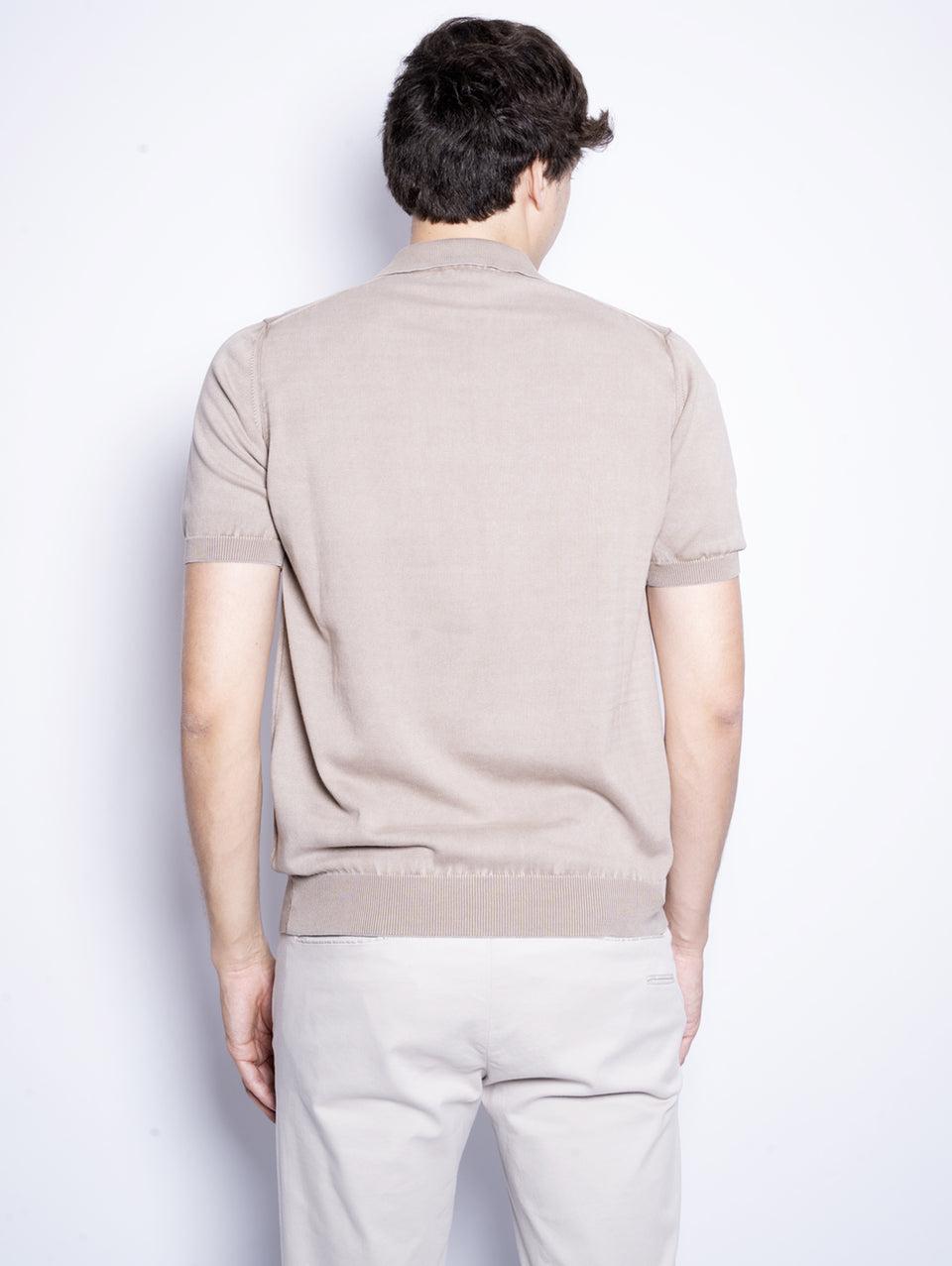 ALPHA STUDIO Polo in Cotone Tinto in Capo Argilla Offerte