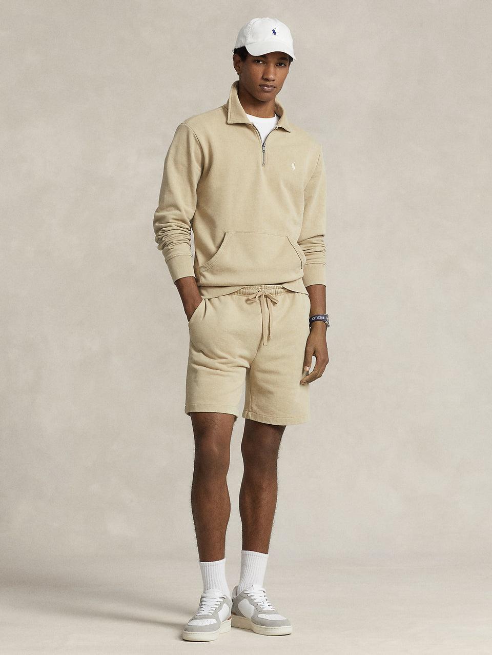 RALPH LAUREN Shorts in Cotone Loopback Beige I Più Venduti