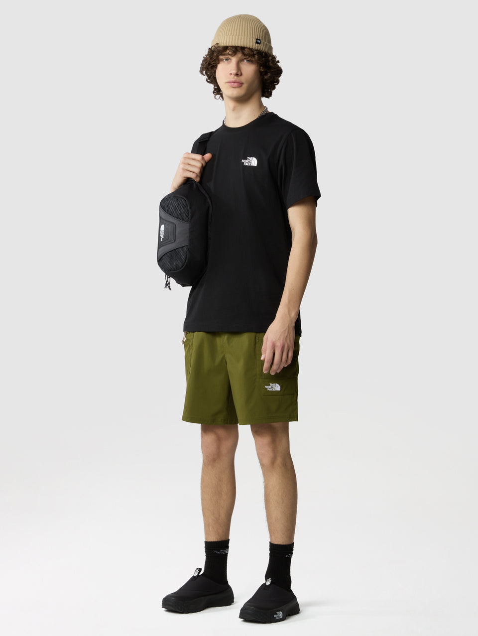THE NORTH FACE T-shirt Regular Fit con Logo Nero Qualità