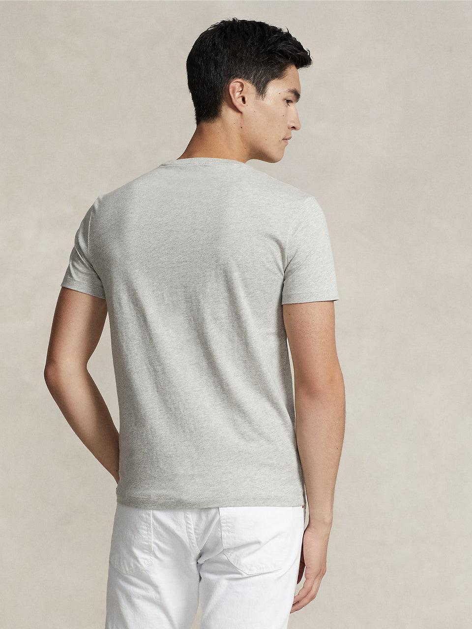 RALPH LAUREN T-shirt in Cotone Basica Grigio Soddisfazione Garantita