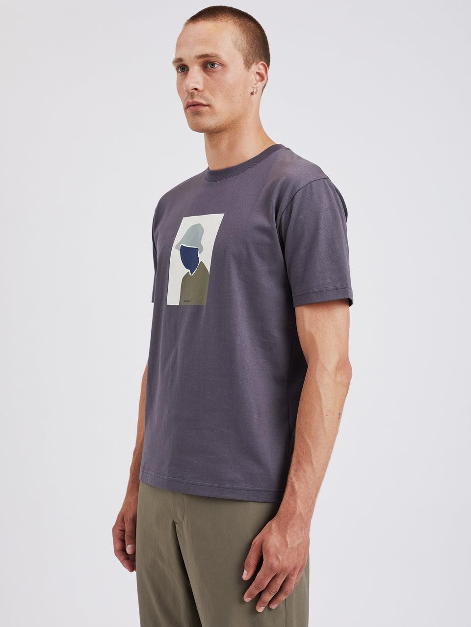 NORSE PROJECTS T-shirt con Stampa Serigrafata Grigio Negozi Online