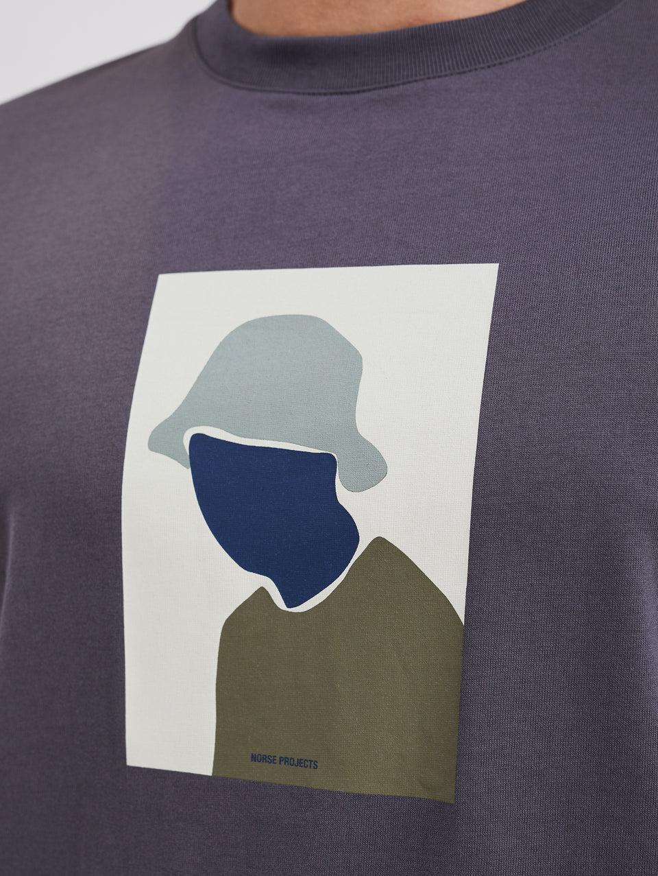 NORSE PROJECTS T-shirt con Stampa Serigrafata Grigio Negozi Online