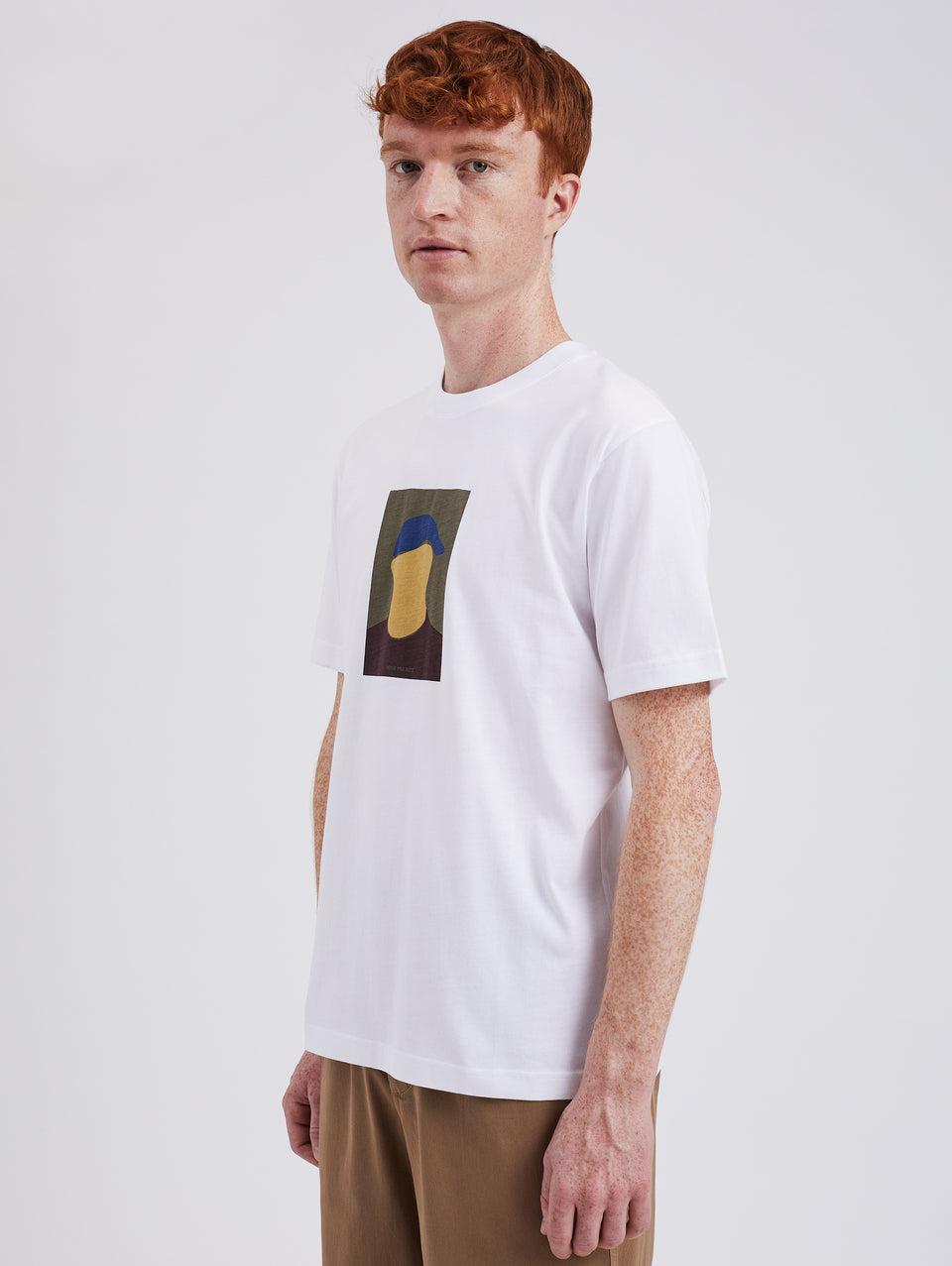 NORSE PROJECTS T-shirt con Stampa Serigrafata Bianco Acquista Ora