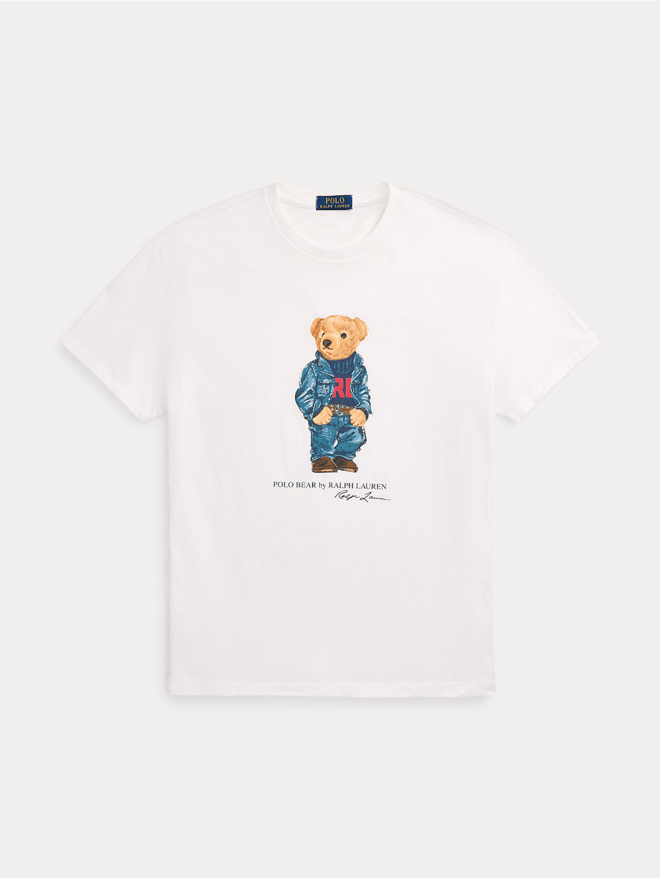 RALPH LAUREN T-shirt Girocollo Polo Bear Bianco Affare Del Giorno