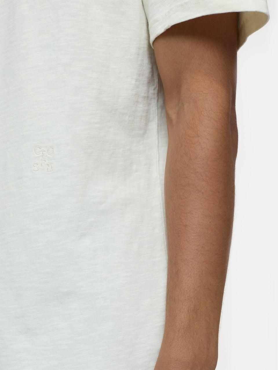 CLOSED T-shirt Effetto Fiammato Avorio Prezzo Ridotto
