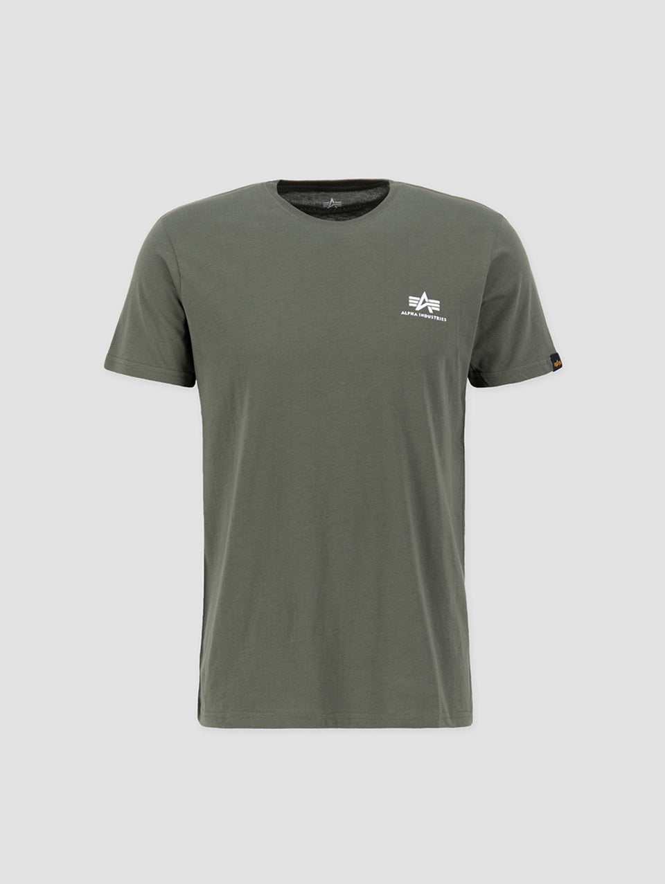 ALPHA INDUSTRIES T-shirt con Logo sul Petto Verde Novità