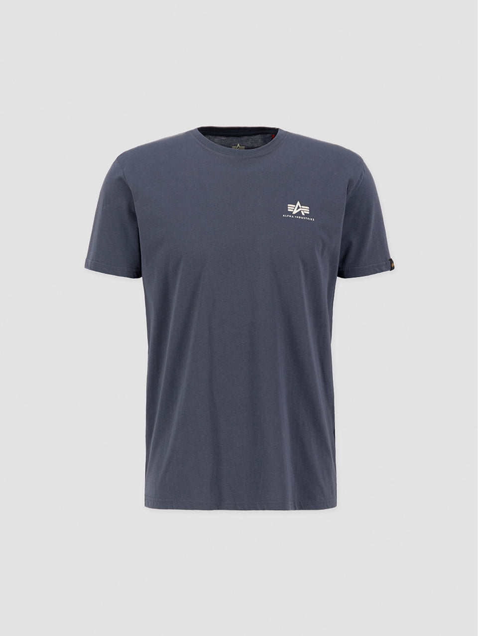 ALPHA INDUSTRIES T-shirt con Logo sul Petto Grigio Presa