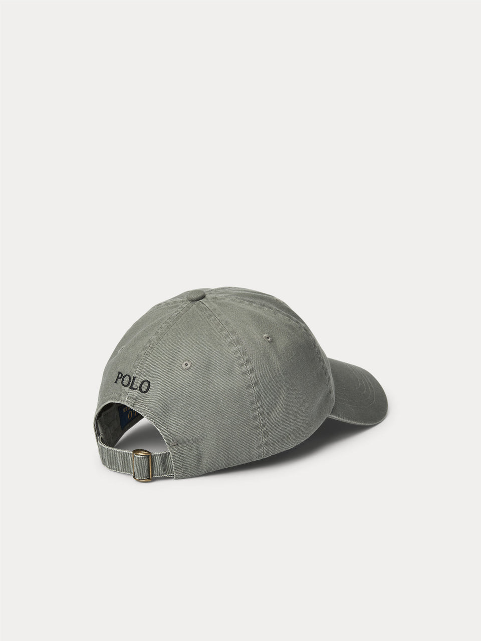 RALPH LAUREN Cappello da Baseball in Chino di Cotone Grigio Offerta