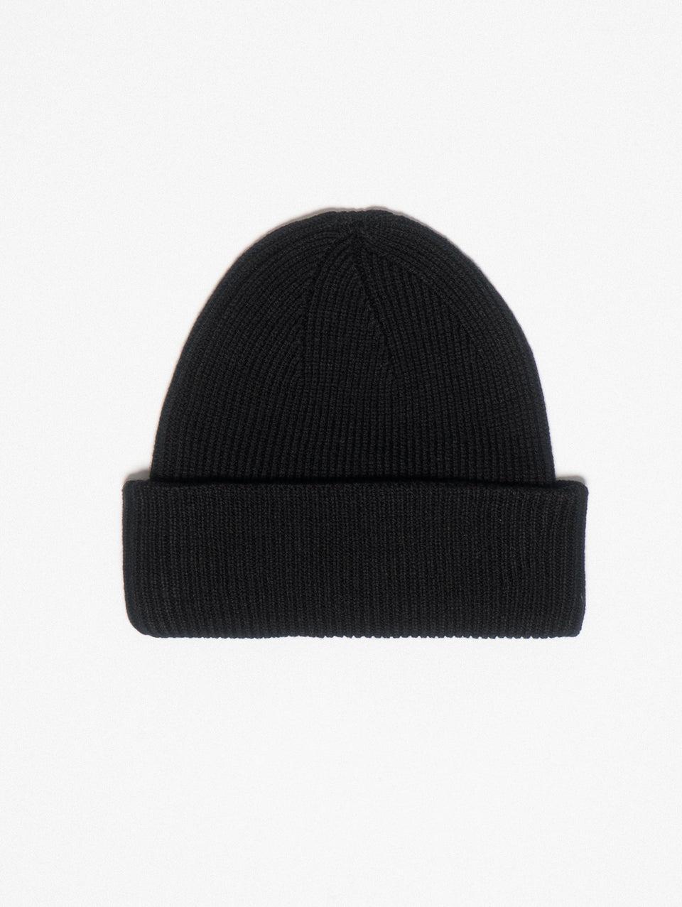 AFTER LABEL Cappello a Coste con Logo Nero Economico