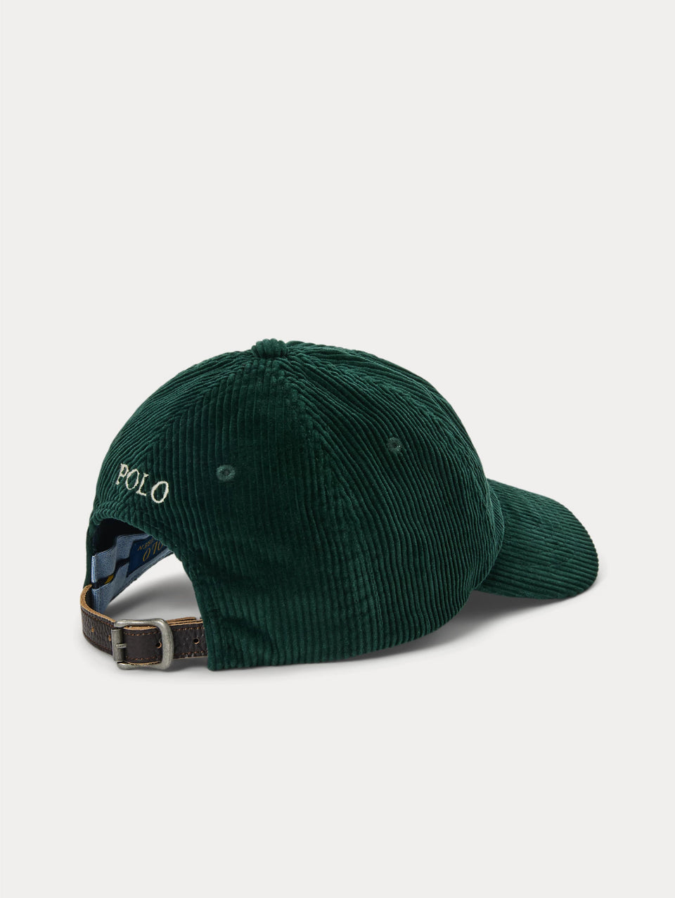 RALPH LAUREN Cappello in Velluto a Coste Verde 2025