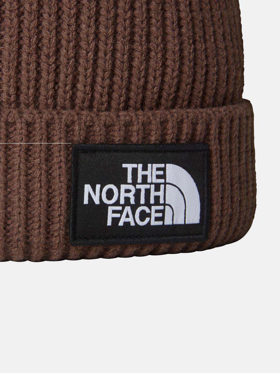 THE NORTH FACE Berretto in Maglia con Logo Frontale Marrone Qualità
