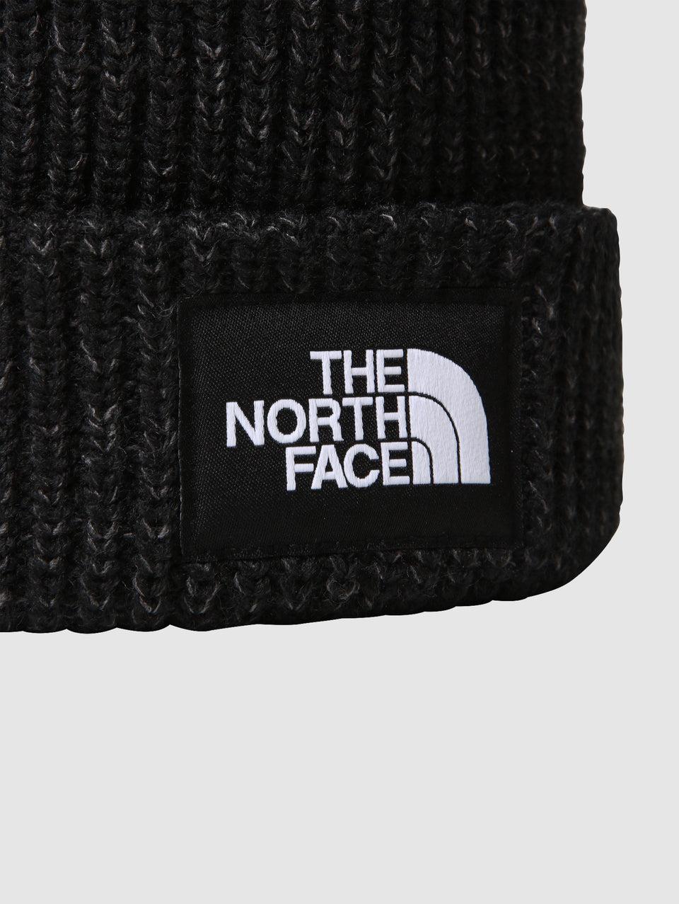 THE NORTH FACE Berretto in Maglia a Coste con Logo Nero Spedizione Gratuita