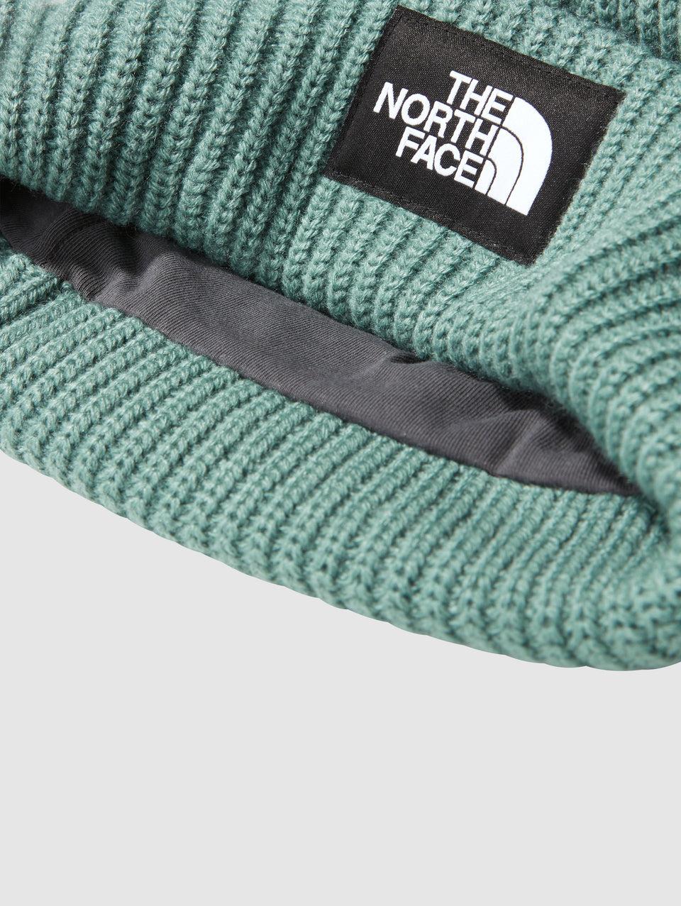 THE NORTH FACE Berretto in Maglia a Coste con Logo Salvia Pezzi Unici