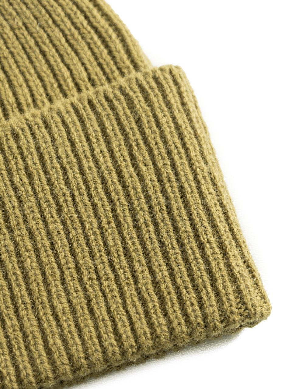 NORSE PROJECTS Berretto in Lana a Coste Verde Consegna Veloce