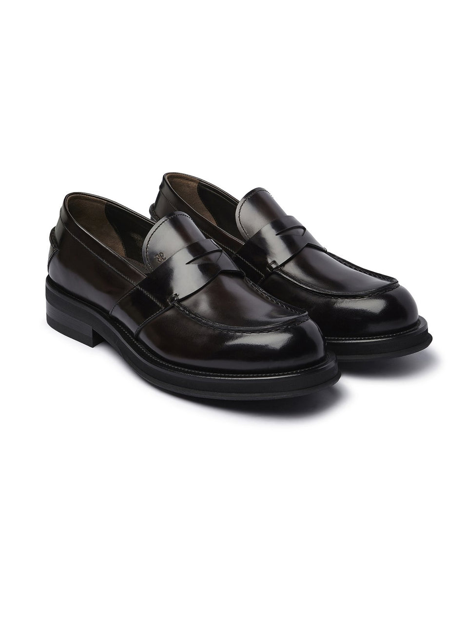 FABI Mocassino Penny Loafer con Suola in Gomma Testa di Moro 2025