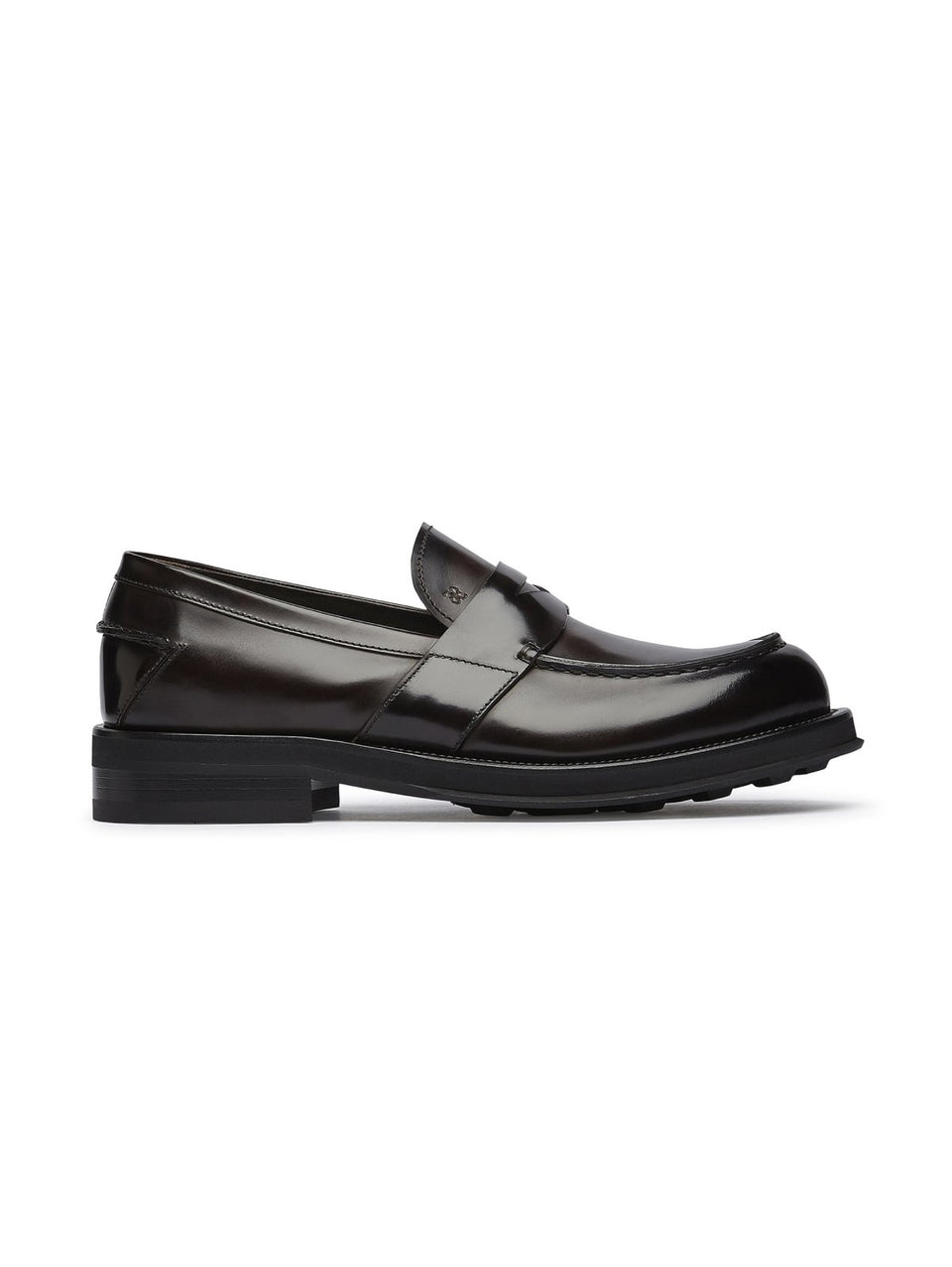 FABI Mocassino Penny Loafer con Suola in Gomma Testa di Moro 2025