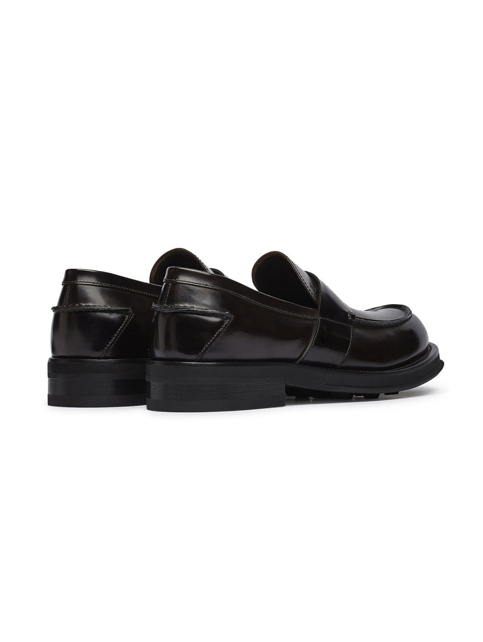 FABI Mocassino Penny Loafer con Suola in Gomma Testa di Moro 2025