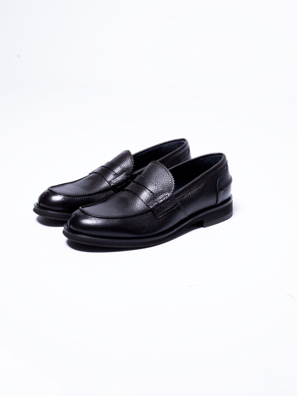 GEORGE HOL'S Mocassino Penny Loafer in Pelle Martellata Testa di Moro Convenienza