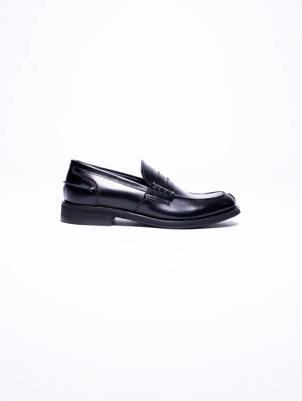 GEORGE HOL'S Mocassino Penny Loafer in Abrasivato Nero Novità