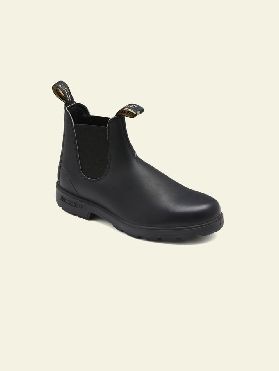 BLUNDSTONE Stivaletti Chelsea in Pelle con Elastici Nero/Nero Outlet