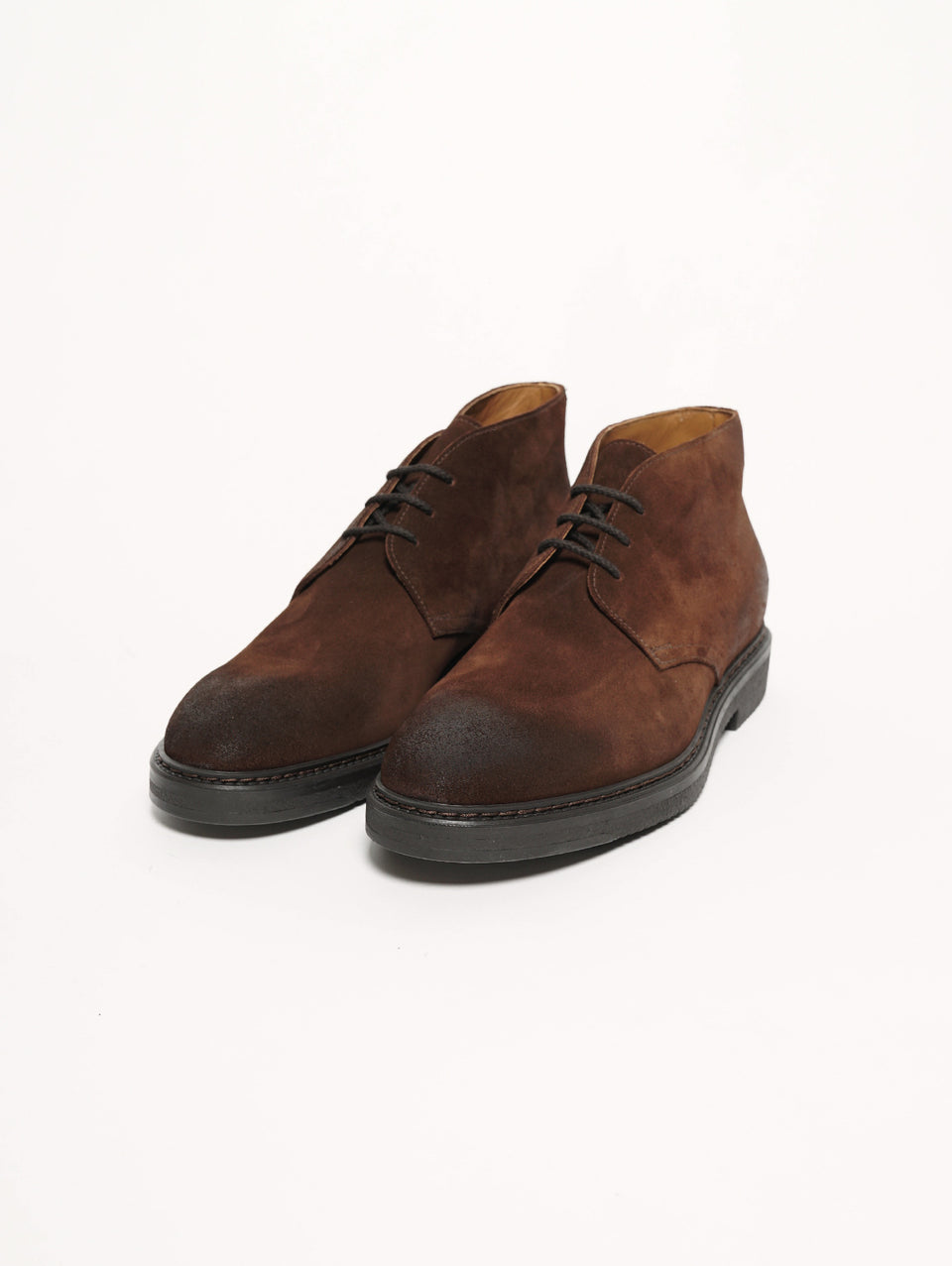 DUCA DI WELLES Stivaletto in pelle oliata Terra di siena bruciato Saldi Di Fabbrica