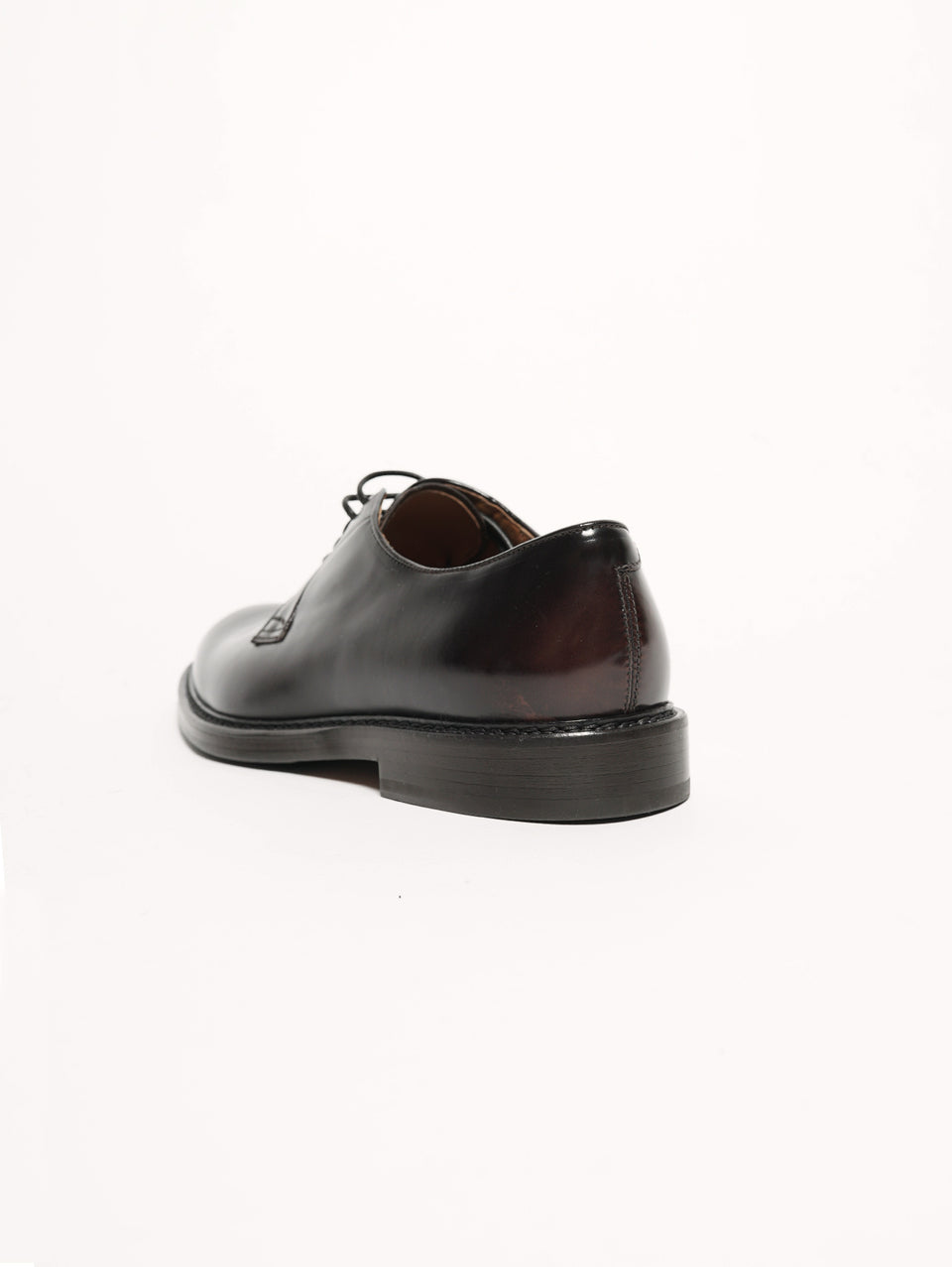 DUCA DI WELLES Stringata pelle liscia Testa di moro Offerta